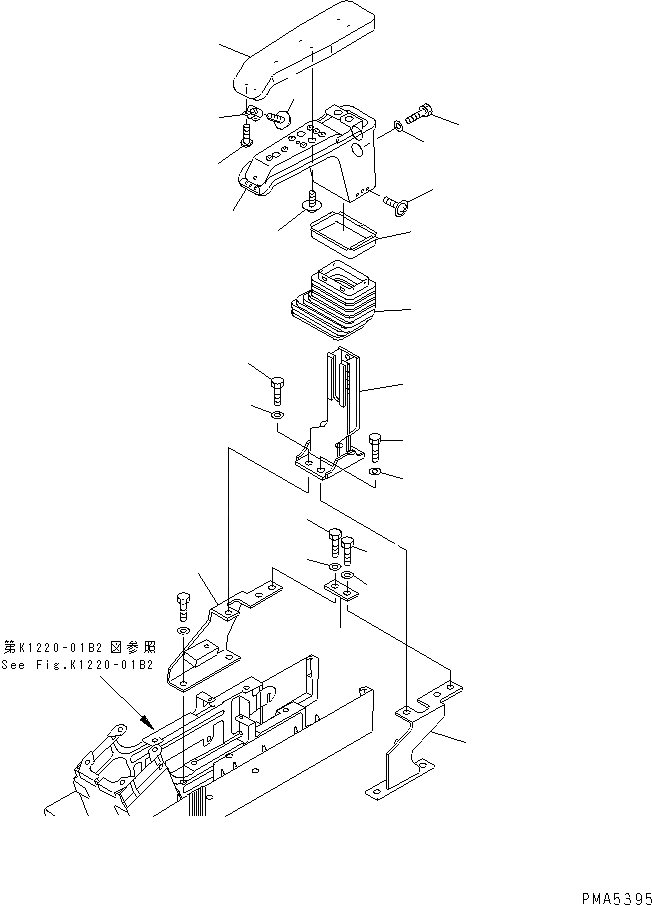 Схема запчастей Komatsu PC120-6 - ПОЛ (ПРАВ. СТОЙКА) (ПОДЛОКОТН. ПРАВ.) (ДЛЯ WRIST УПРАВЛ-Е)(№-999) КАБИНА ОПЕРАТОРА И СИСТЕМА УПРАВЛЕНИЯ