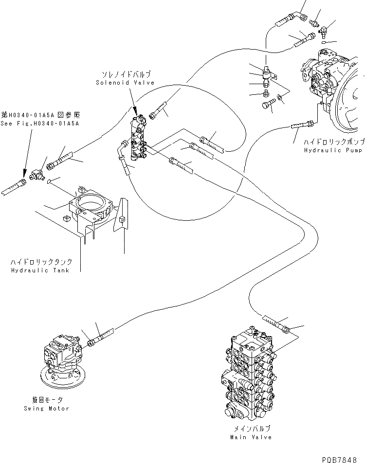 Схема запчастей Komatsu PC120-6Z - СОЛЕНОИДНЫЙ КЛАПАН ЛИНИЯ (СОЛЕНОИДНЫЙ КЛАПАН ТРУБЫ)(№7-) ГИДРАВЛИКА