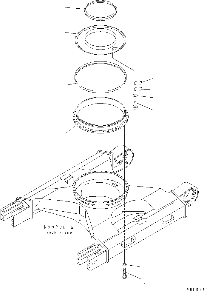 Схема запчастей Komatsu PC120-6Z - ПОВОРОТНОЕ СОЕДИНЕНИЕ (COVER) (ДЛЯ РОССИЯ)(№98-) ПОВОРОТН. КРУГ И КОМПОНЕНТЫ