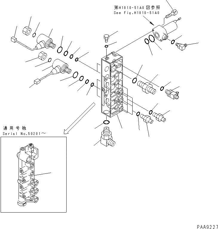 Схема запчастей Komatsu PC120-6 - СОЛЕНОИДНЫЙ КЛАПАН ЛИНИЯ (СОЛЕНОИДНЫЙ КЛАПАН)(№-) ГИДРАВЛИКА