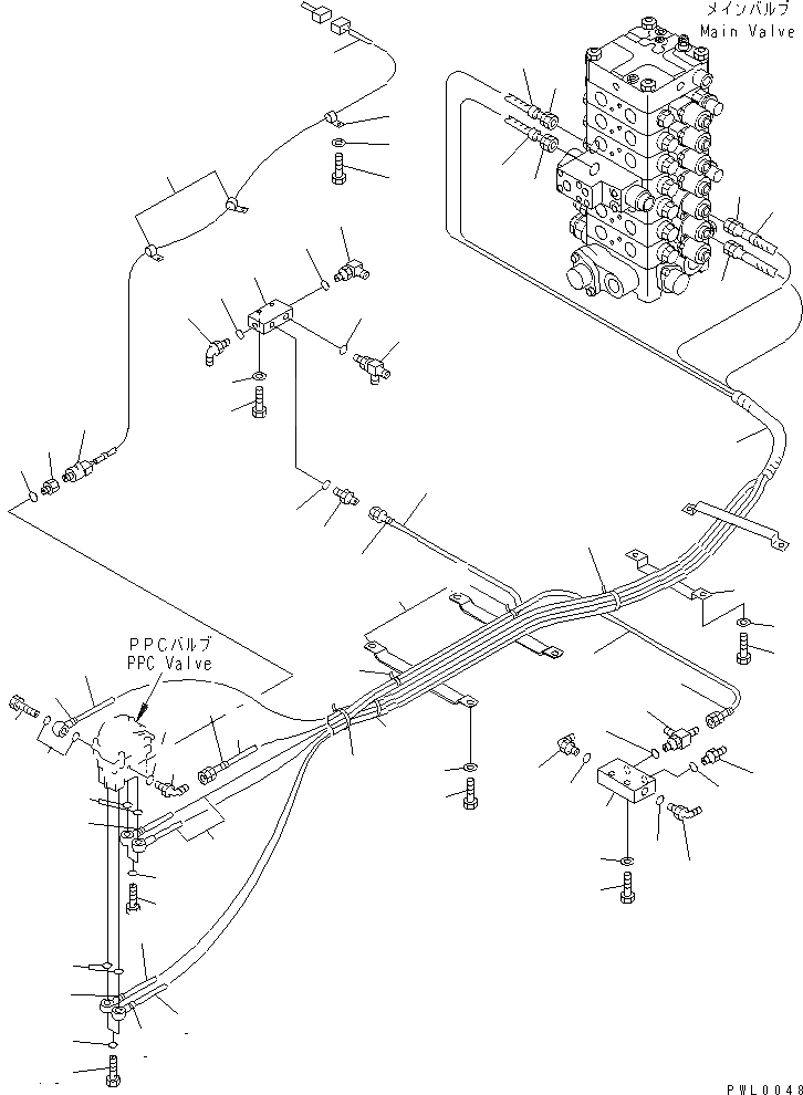 Схема запчастей Komatsu PC120-6 - ОСНОВН. КОНСТРУКЦИЯ (P.P.C. ХОД ТРУБЫ) ( АКТУАТОР)(№98-) КАБИНА ОПЕРАТОРА И СИСТЕМА УПРАВЛЕНИЯ