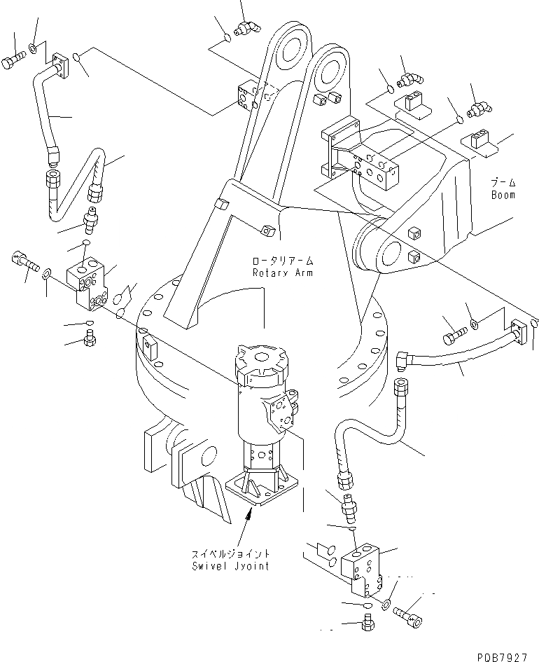 Схема запчастей Komatsu PC120-6 - ПОВОРОТН. РУКОЯТЬ (ЦИЛИНДР КОВША) (1 РУКОЯТЬ) (-ACTUATER НАВЕСН. ОБОРУД) РАБОЧЕЕ ОБОРУДОВАНИЕ