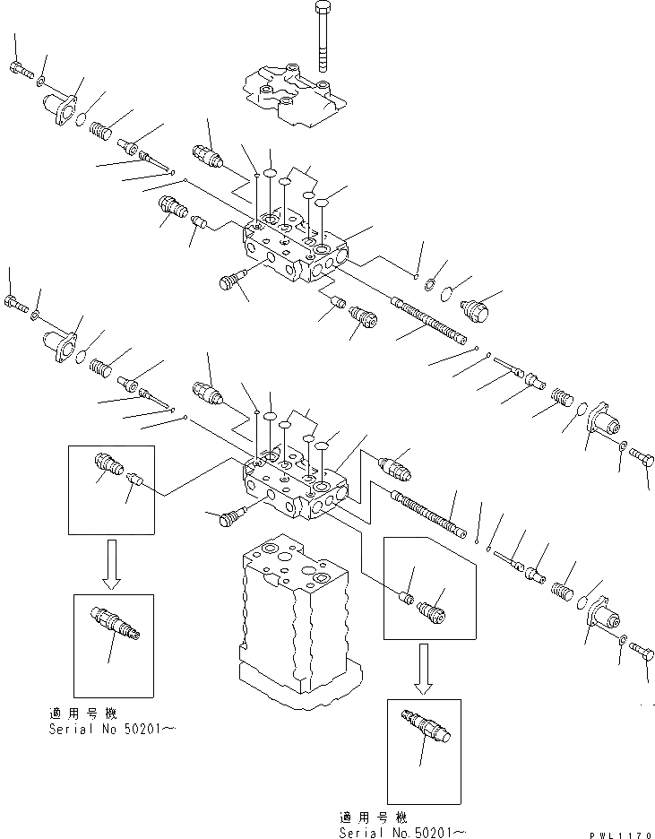 Схема запчастей Komatsu PC120-6 - ОСНОВН. КЛАПАН (-АКТУАТОР) (9/)(№-) ОСНОВН. КОМПОНЕНТЫ И РЕМКОМПЛЕКТЫ