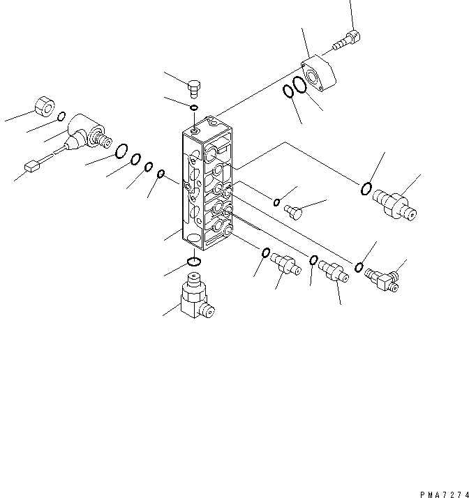 Схема запчастей Komatsu PC120-6Z - СОЛЕНОИДНЫЙ КЛАПАН ЛИНИЯ (СОЛЕНОИДНЫЙ КЛАПАН)(№98-) ГИДРАВЛИКА