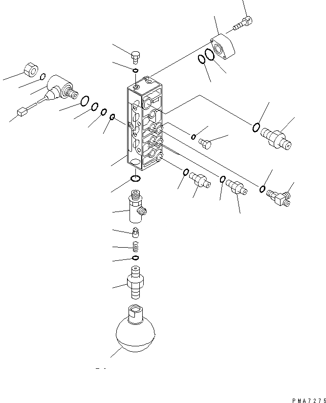 Схема запчастей Komatsu PC120-6Z - СОЛЕНОИДНЫЙ КЛАПАН ЛИНИЯ (СОЛЕНОИДНЫЙ КЛАПАН) (НАВЕСН. ОБОРУД.)(№98-) ГИДРАВЛИКА