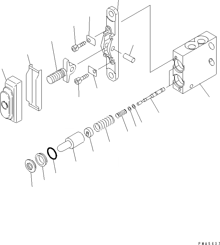 Схема запчастей Komatsu PC120-6Z - ПОЛ (P.P.C. КЛАПАН) (ДЛЯ НАВЕСН. ОБОРУД.)(№77-) КАБИНА ОПЕРАТОРА И СИСТЕМА УПРАВЛЕНИЯ
