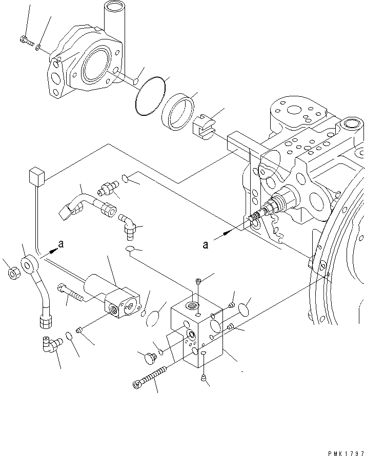 Схема запчастей Komatsu PC120-6Z - ОСНОВН. НАСОС (/)(№7-) ОСНОВН. КОМПОНЕНТЫ И РЕМКОМПЛЕКТЫ