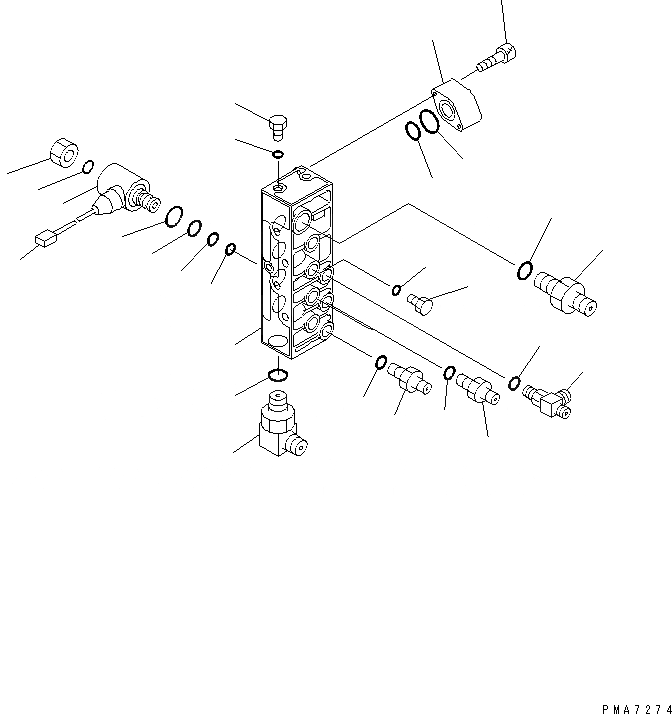 Схема запчастей Komatsu PC120-6Z-A1 - СОЛЕНОИДНЫЙ КЛАПАН ЛИНИЯ (СОЛЕНОИДНЫЙ КЛАПАН)(№98-) ГИДРАВЛИКА