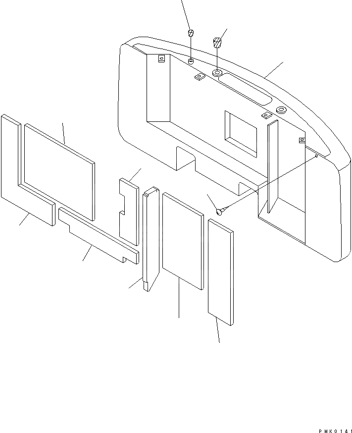 Схема запчастей Komatsu PC120-6Z-A1 - ПРОТИВОВЕС(№-) ЧАСТИ КОРПУСА