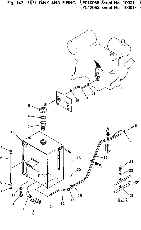 Схема запчастей Komatsu PC120-1 - ТОПЛ. БАК И ТОПЛИВОПРОВОД (PCSS) КОМПОНЕНТЫ ДВИГАТЕЛЯ И ЭЛЕКТРИКА