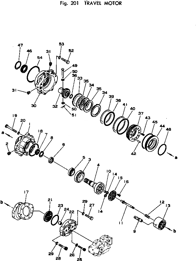 Схема запчастей Komatsu PC120-1 - МОТОР ХОДА ХОД И КОНЕЧНАЯ ПЕРЕДАЧА