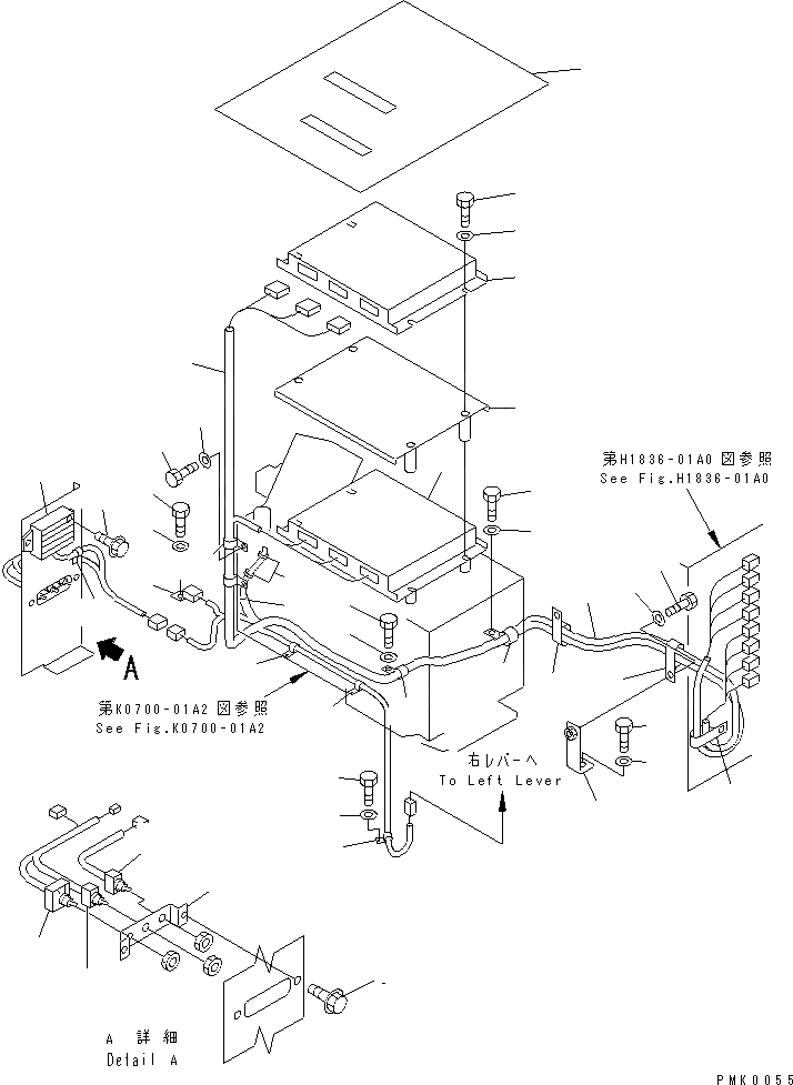 Схема запчастей Komatsu PC120-6H - ЭЛЕКТРОПРОВОДКА (E.P.C. КОНТРОЛЛЕР)(№-999) ЭЛЕКТРИКА