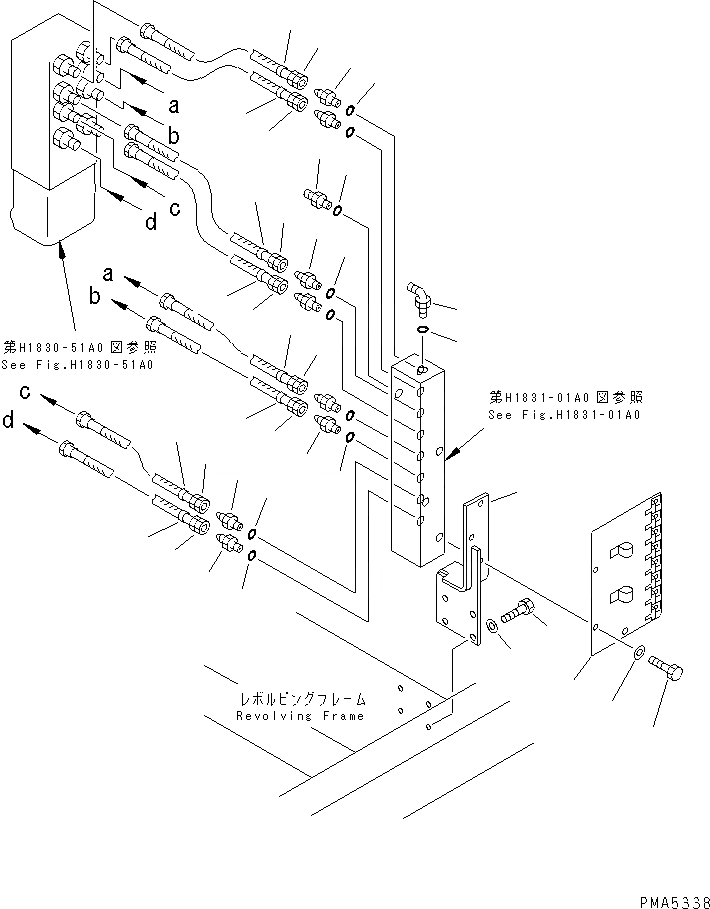 Схема запчастей Komatsu PC120-6H - E.P.C. РАБОЧАЯ ЛИНИЯ(№-) ГИДРАВЛИКА