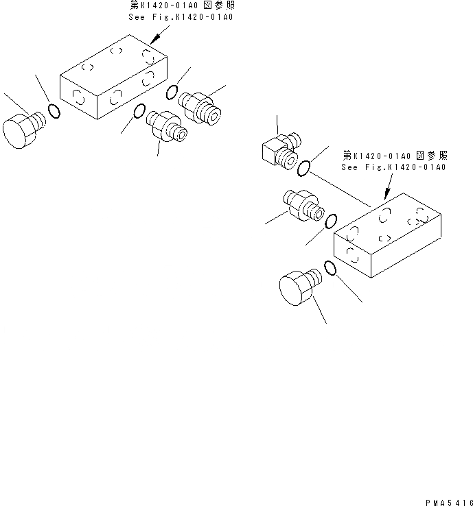 Схема запчастей Komatsu PC120-6H - ПОЛ (P.P.C. ХОД БЛОК ГЛАВН.) (ЭЛЕКТР.)(№-999) КАБИНА ОПЕРАТОРА И СИСТЕМА УПРАВЛЕНИЯ