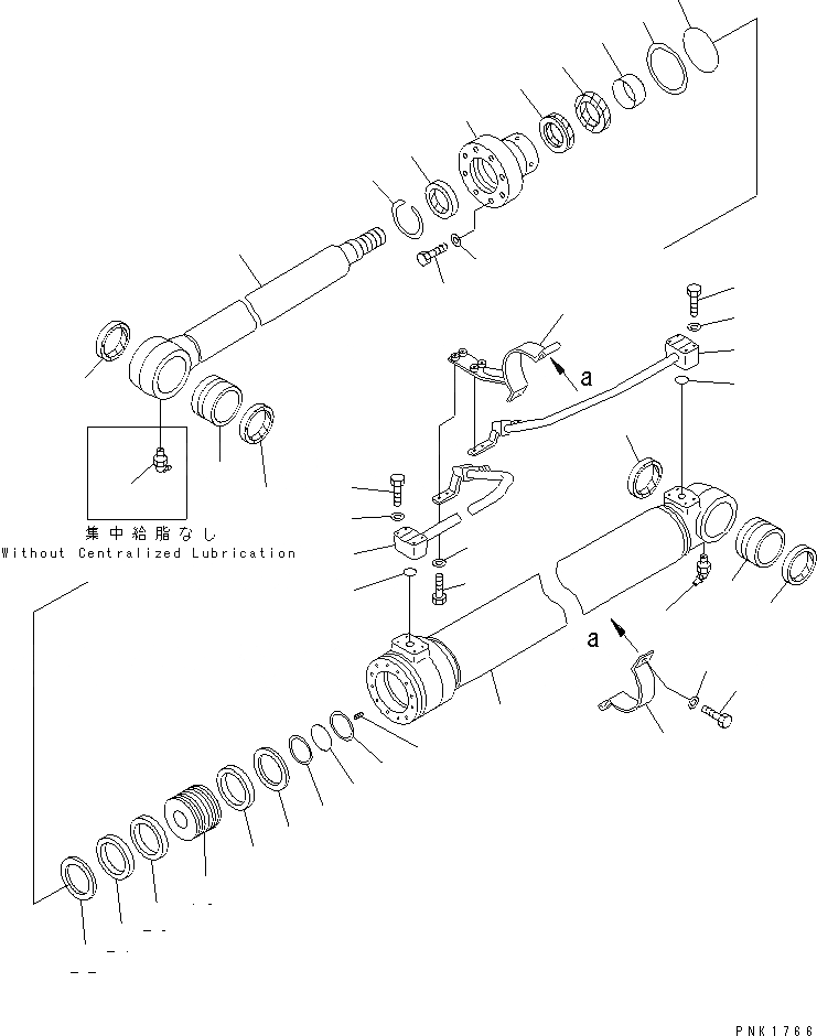 Схема запчастей Komatsu PC120-6H - ЦИЛИНДР СТРЕЛЫ(№7-) ОСНОВН. КОМПОНЕНТЫ И РЕМКОМПЛЕКТЫ