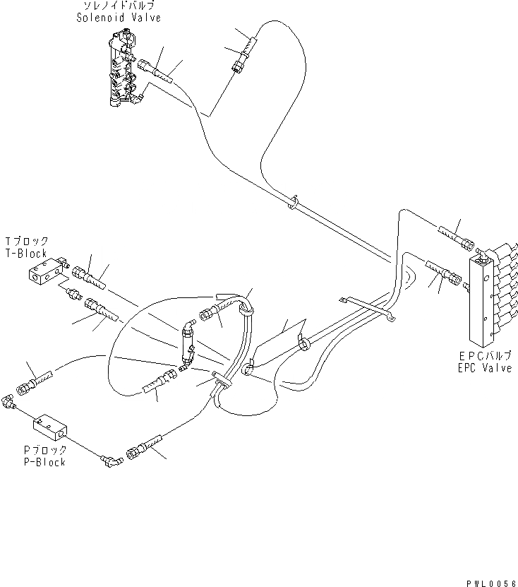 Схема запчастей Komatsu PC120-6J - ОСНОВН. КОНСТРУКЦИЯ (P.P.C. РАБОЧАЯ ЛИНИЯ) (ЛИНИЯ КЛАПАНА EPC)(№98-89) КАБИНА ОПЕРАТОРА И СИСТЕМА УПРАВЛЕНИЯ