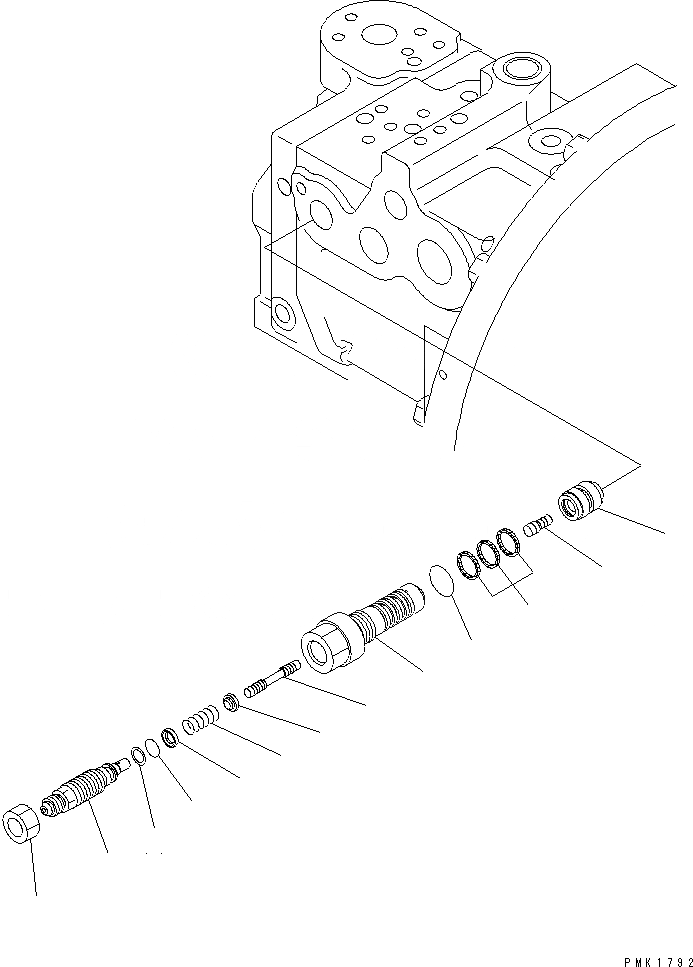 Схема запчастей Komatsu PC120-6J - ОСНОВН. НАСОС (/)(№-999) ОСНОВН. КОМПОНЕНТЫ И РЕМКОМПЛЕКТЫ