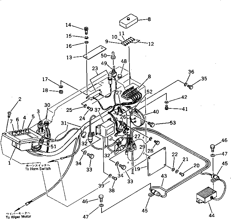 Схема запчастей Komatsu PC120-3 - ПАНЕЛЬ ПРИБОРОВ (REGULATION OF SWEDEN)(№8-99) СПЕЦ. APPLICATION ЧАСТИ¤ МАРКИРОВКА¤ ИНСТРУМЕНТ И РЕМКОМПЛЕКТЫ