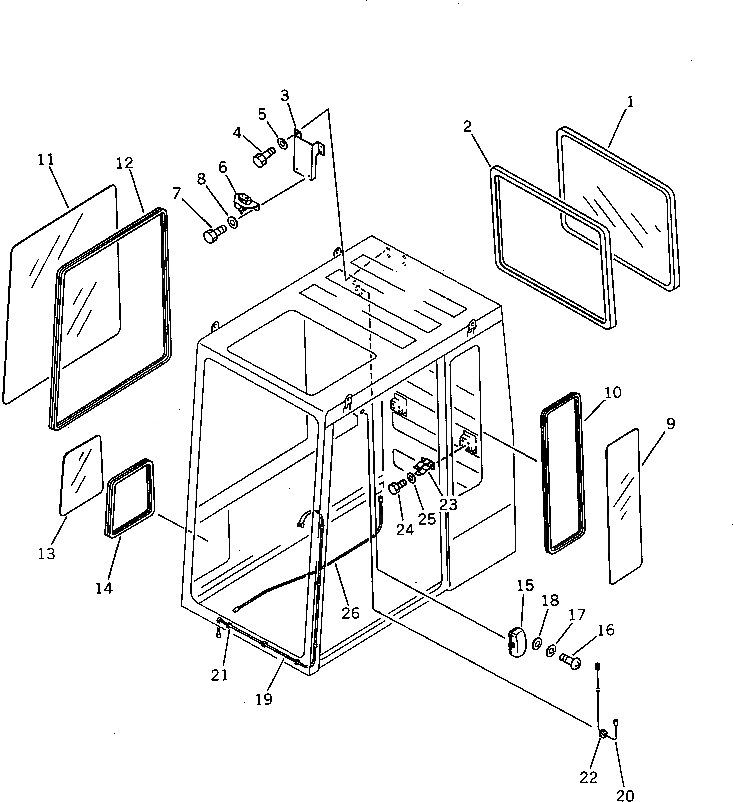 Схема запчастей Komatsu PC120-3 - КАБИНА (/7) (REGULATION OF SWEDEN) СПЕЦ. APPLICATION ЧАСТИ¤ МАРКИРОВКА¤ ИНСТРУМЕНТ И РЕМКОМПЛЕКТЫ