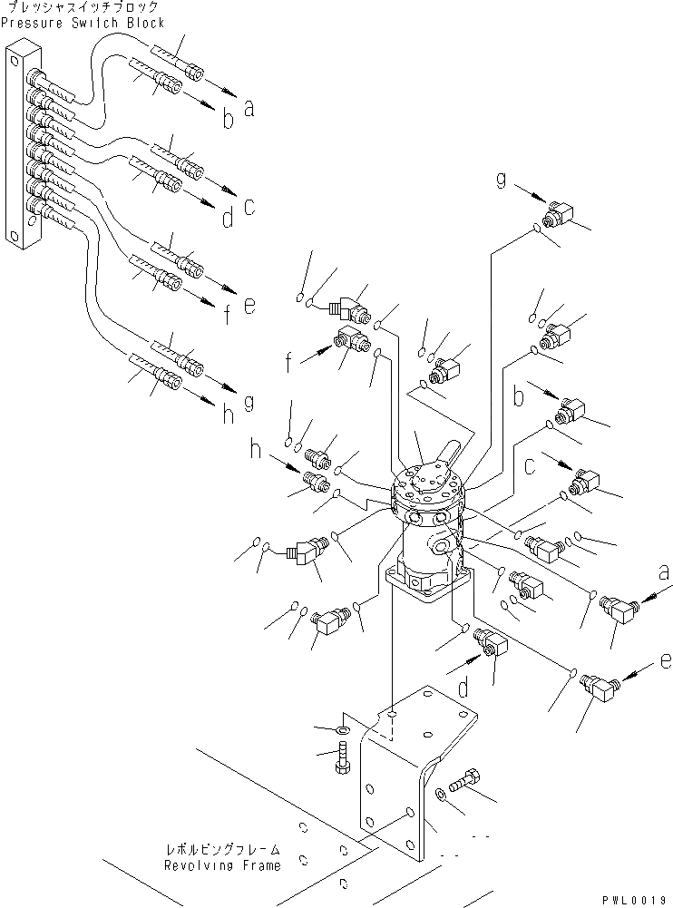 Схема запчастей Komatsu PC120-6S - MULTIPLE PATTERN (ТРУБЫ)(№98-) ГИДРАВЛИКА