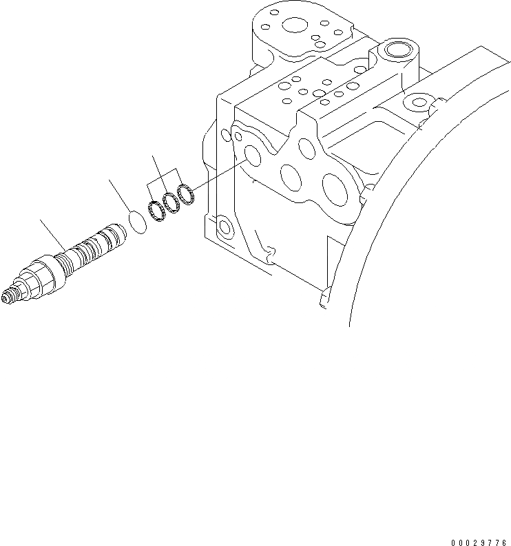 Схема запчастей Komatsu PC120-6E0 - ОСНОВН. НАСОС (/) ОСНОВН. КОМПОНЕНТЫ И РЕМКОМПЛЕКТЫ