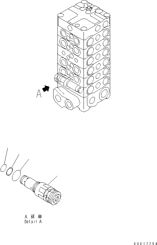 Схема запчастей Komatsu PC120-6E0 - ОСНОВН. КЛАПАН (-КЛАПАН) (/) ОСНОВН. КОМПОНЕНТЫ И РЕМКОМПЛЕКТЫ