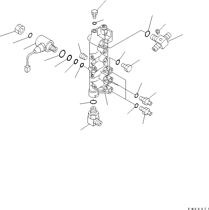 Схема запчастей Komatsu PC120-6Z - СОЛЕНОИДНЫЙ КЛАПАН ЛИНИЯ (СОЛЕНОИДНЫЙ КЛАПАН)(№-999) ГИДРАВЛИКА