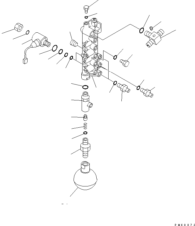 Схема запчастей Komatsu PC120-6Z - СОЛЕНОИДНЫЙ КЛАПАН ЛИНИЯ (СОЛЕНОИДНЫЙ КЛАПАН) (НАВЕСН. ОБОРУД.)(№-999) ГИДРАВЛИКА
