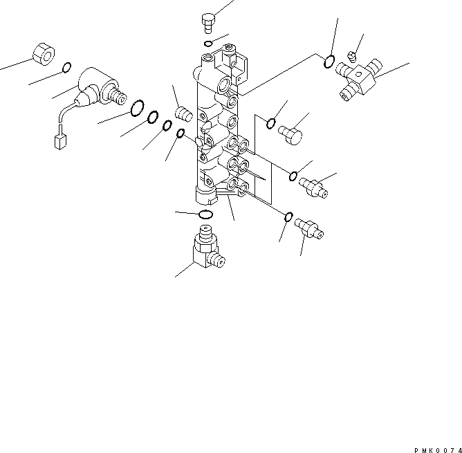 Схема запчастей Komatsu PC120-6Z - СОЛЕНОИДНЫЙ КЛАПАН ЛИНИЯ (СОЛЕНОИДНЫЙ КЛАПАН) (-SPEED ХОД)(№-999) ГИДРАВЛИКА