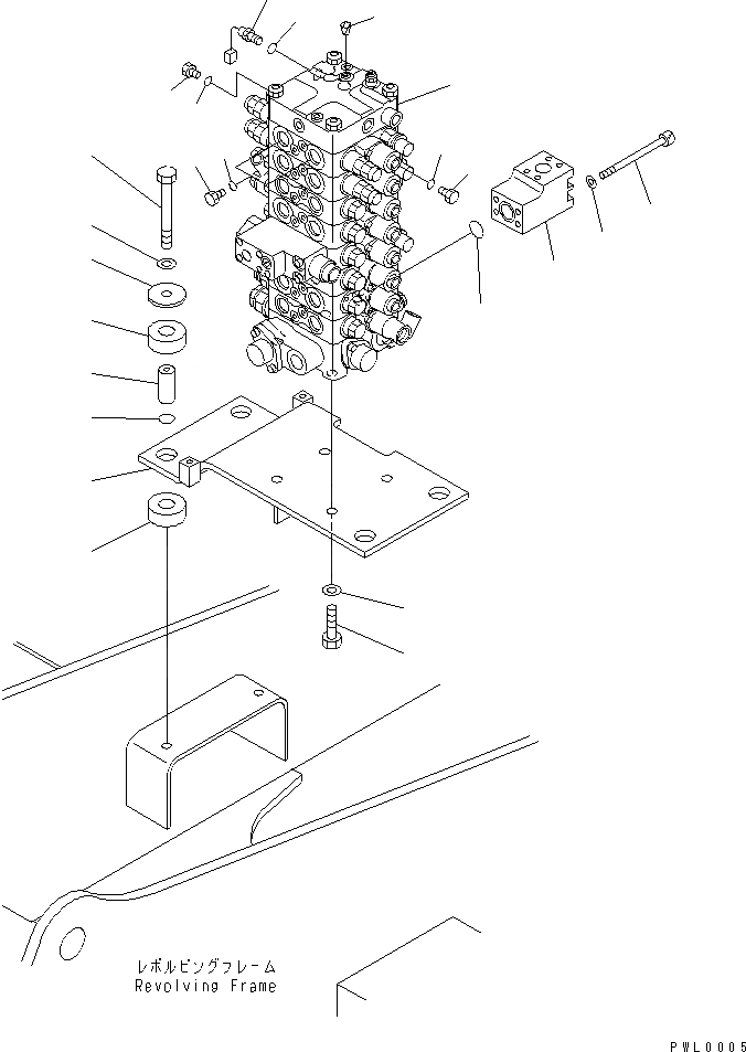 Схема запчастей Komatsu PC120-6E0-T2 - ОСНОВН. КЛАПАН (КЛАПАН¤ КОРПУС¤ КРЕПЛЕНИЕ И ДАТЧИК) (С ОТВАЛ) ( СЕРВИСНЫЙ КЛАПАН) ГИДРАВЛИКА