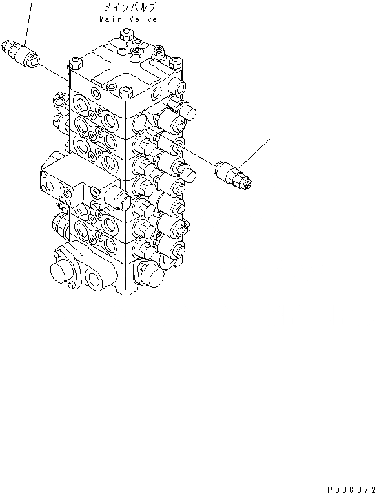 Схема запчастей Komatsu PC120-6E0-T2 - ОСНОВН. КЛАПАН ( АКТУАТОР) (ДОПОЛН. ЧАСТИ) ГИДРАВЛИКА