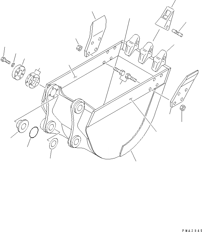 Схема запчастей Komatsu PC120-6E0-T2 - КОВШ¤ .8M (CECE .M) MM (ГОРИЗОНТАЛЬН. ПАЛЕЦ) РАБОЧЕЕ ОБОРУДОВАНИЕ