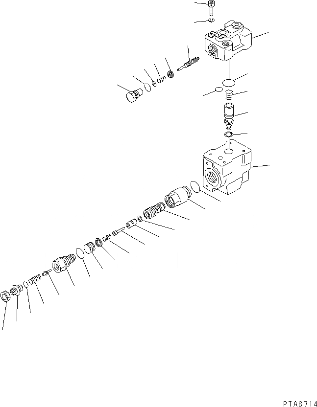 Схема запчастей Komatsu PC120-6E0-T2 - СТОПОРН. КЛАПАН ОСНОВН. КОМПОНЕНТЫ И РЕМКОМПЛЕКТЫ