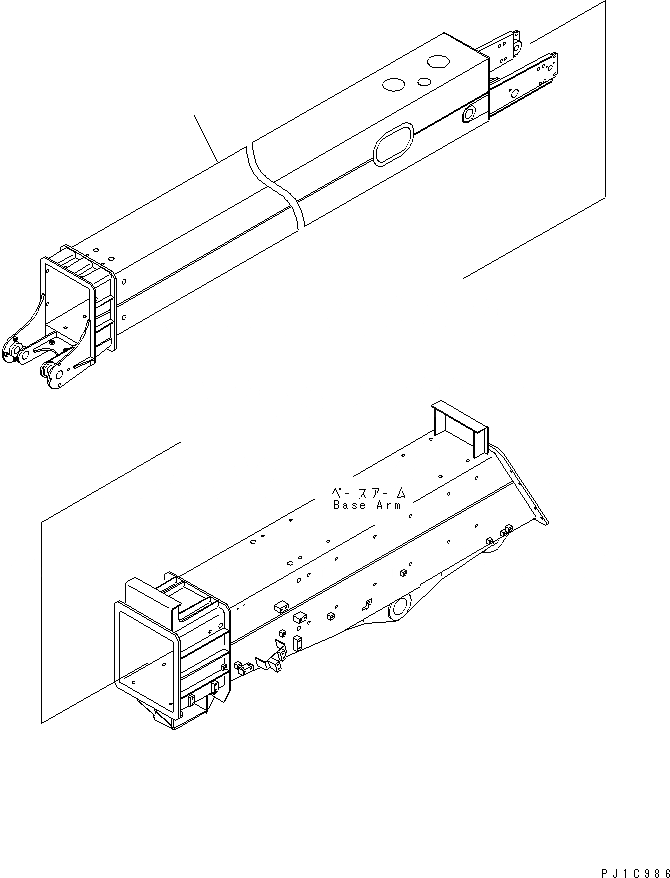 Схема запчастей Komatsu PC120SC-6 - ВТОР. РУКОЯТЬ (РУКОЯТЬ)(№-) РАБОЧЕЕ ОБОРУДОВАНИЕ