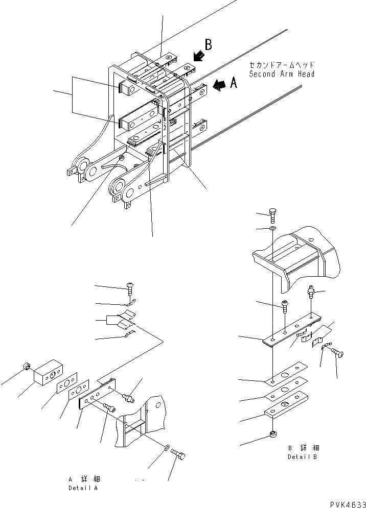 Схема запчастей Komatsu PC120SC-6 - ВТОР. РУКОЯТЬ (SLIDE ПОДУШКА)(№-) РАБОЧЕЕ ОБОРУДОВАНИЕ