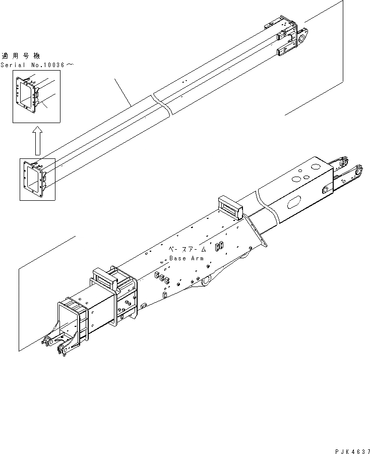 Схема запчастей Komatsu PC120SC-6 - TOP РУКОЯТЬ (РУКОЯТЬ)(№-99) РАБОЧЕЕ ОБОРУДОВАНИЕ