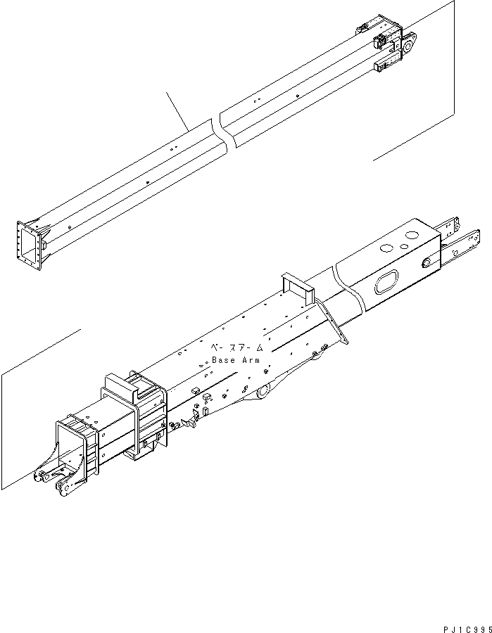 Схема запчастей Komatsu PC120SC-6 - TP РУКОЯТЬ (РУКОЯТЬ)(№-) РАБОЧЕЕ ОБОРУДОВАНИЕ