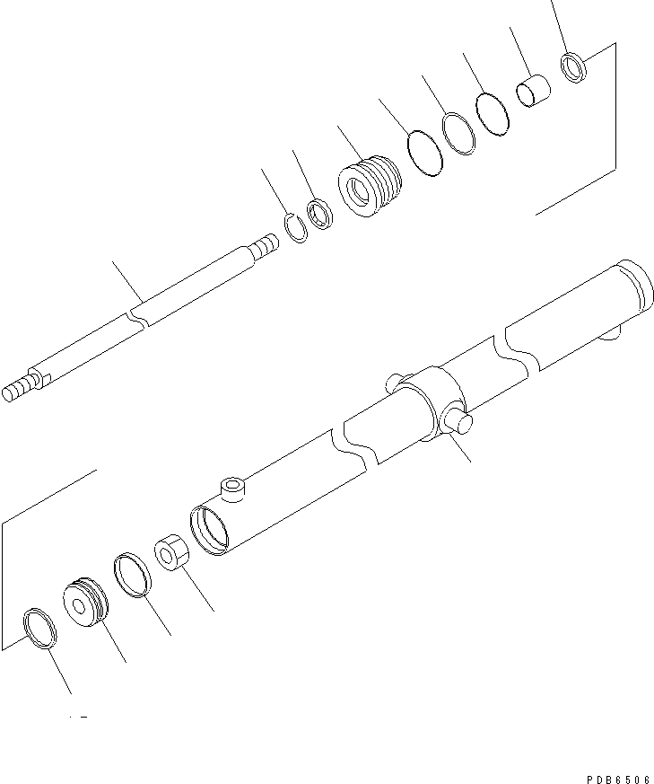 Схема запчастей Komatsu PC120SC-6 - SLIDE КАБИНА ЦИЛИНДР (ВНУТР. ЧАСТИ) ОСНОВН. КОМПОНЕНТЫ И РЕМКОМПЛЕКТЫ
