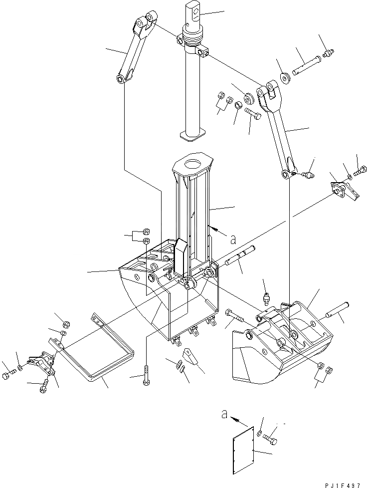 Схема запчастей Komatsu PC120SC-6 - .M ГРЕЙФЕРН. КОВШ(КОВШ)(№-) ОСНОВН. КОМПОНЕНТЫ И РЕМКОМПЛЕКТЫ