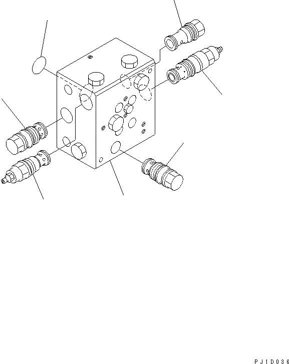 Схема запчастей Komatsu PC120SC-6 - MANIHOLD БЛОК (ДЛЯ SLIDE ЦИЛИНДР)(№-) ОСНОВН. КОМПОНЕНТЫ И РЕМКОМПЛЕКТЫ