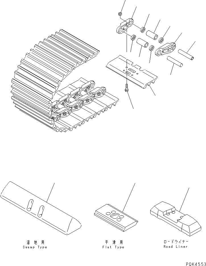Схема запчастей Komatsu PC120SC-6 - ГУСЕНИЦЫ КАТАЛОГИ ЗЧ