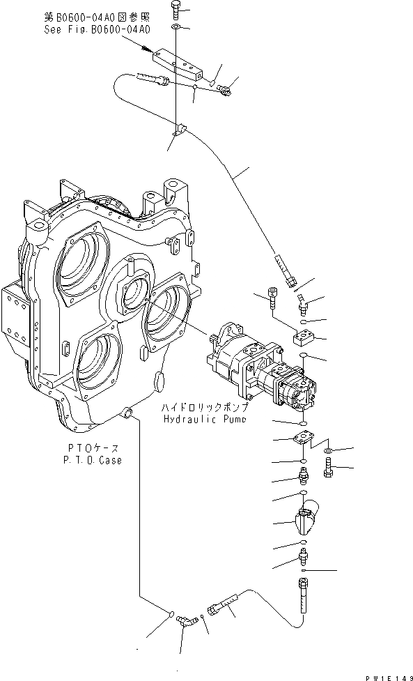 Схема запчастей Komatsu PC1250-7 - МЕХ-М ОТБОРА МОЩНОСТИ (ЛИНИЯ СМАЗКИ) (НАСОС - ФИЛЬТР.)(№-) КОМПОНЕНТЫ ДВИГАТЕЛЯ