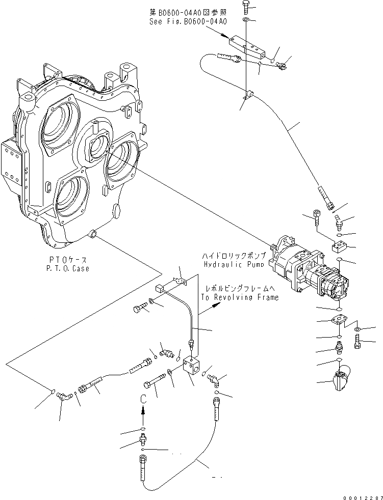 Схема запчастей Komatsu PC1250-7 - МЕХ-М ОТБОРА МОЩНОСТИ (ЛИНИЯ СМАЗКИ) (НАСОС - ФИЛЬТР.) (VHMS)(№-) КОМПОНЕНТЫ ДВИГАТЕЛЯ