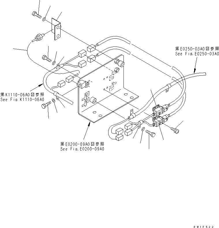 Схема запчастей Komatsu PC1250-7 - VHMS ЧАСТИ (УСИЛИТЕЛЬ)(№-) ЭЛЕКТРИКА