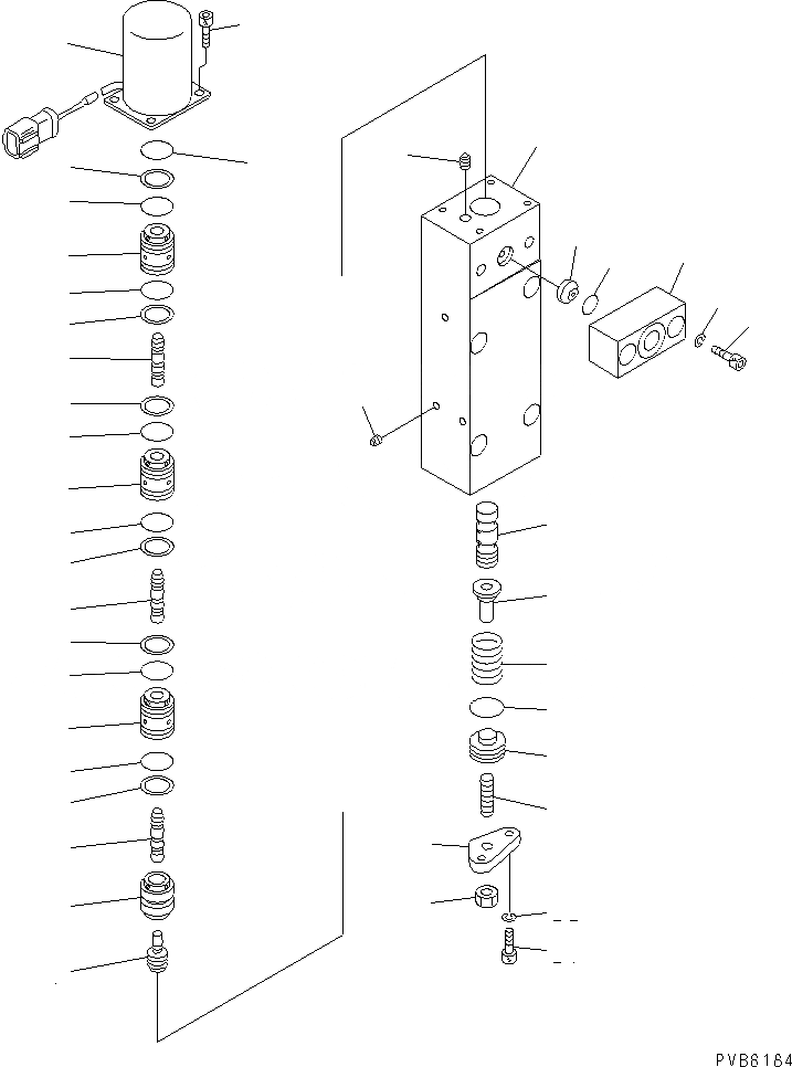 Схема запчастей Komatsu PC1250-7 - ОСНОВН. НАСОС (/) (N. НАСОС) ОСНОВН. КОМПОНЕНТЫ И РЕМКОМПЛЕКТЫ