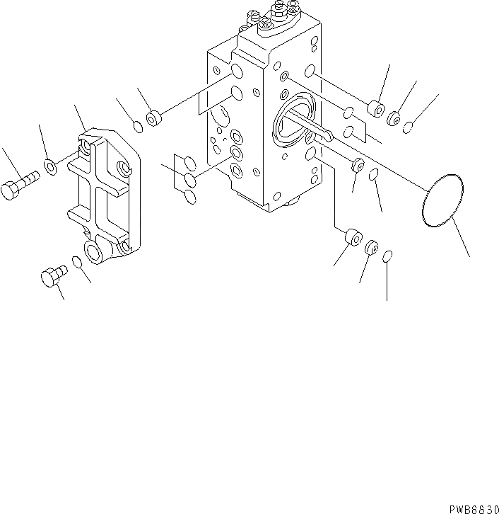 Схема запчастей Komatsu PC1250-7 - ОСНОВН. НАСОС (/) (N. НАСОС) ОСНОВН. КОМПОНЕНТЫ И РЕМКОМПЛЕКТЫ