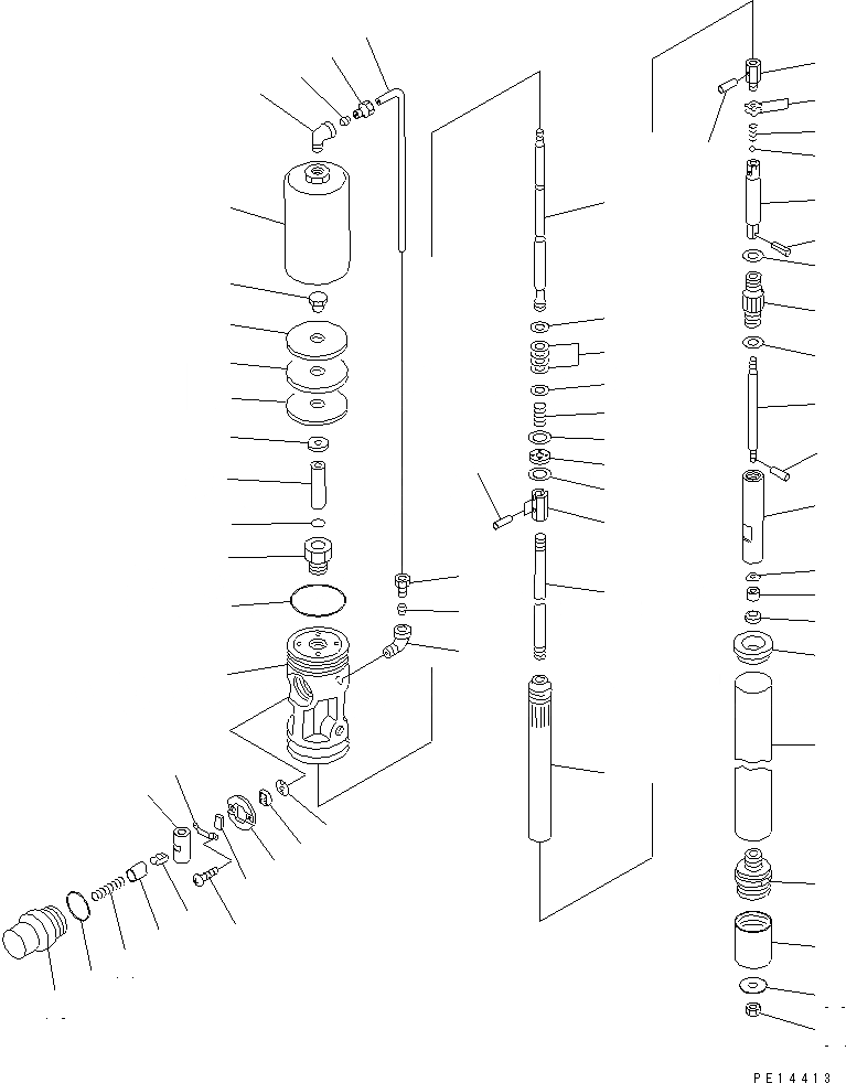 Схема запчастей Komatsu PC1250-7 - НАСОС СМАЗКИ (НАСОС SUB В СБОРЕ) ОСНОВН. КОМПОНЕНТЫ И РЕМКОМПЛЕКТЫ