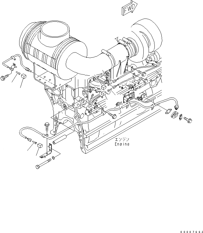 Схема запчастей Komatsu PC1250-7 - ЭЛЕКТРОПРОВОДКА (VHMS LESS) ЭЛЕКТРИКА