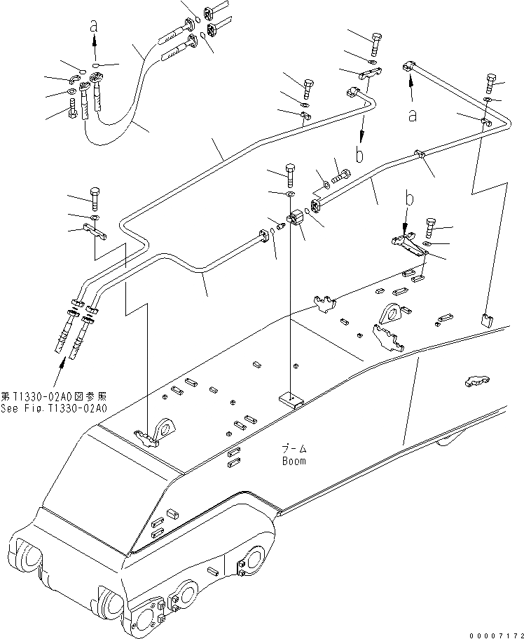 Схема запчастей Komatsu PC1250-7 - НИЖН. РАЗГРУЗКА ЛИНИЯ КОВШАS (СТРЕЛА) (ДЛЯ ПОГРУЗ.) РАБОЧЕЕ ОБОРУДОВАНИЕ