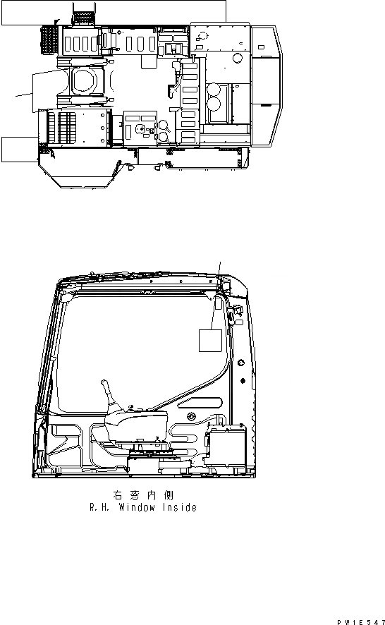 Схема запчастей Komatsu PC1250-7 - ОБСЛУЖ-Е МАРКИРОВКА (ЯПОН.) МАРКИРОВКА